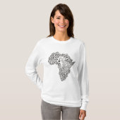 T-shirt avec la conception originale de l'Afrique (Devant entier)