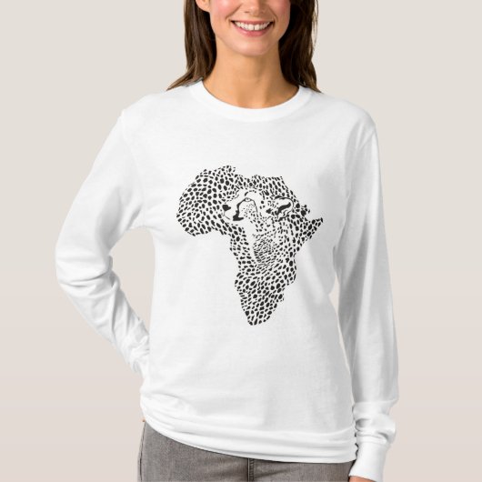 T-shirt avec la conception originale de l'Afrique (Devant)