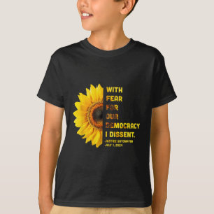 T-shirt Avec La Peur Pour Notre Démocratie, Je Divise Les 