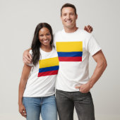 T-shirt avec le drapeau de la Colombie (Unisexe)