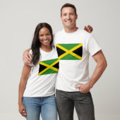 T-shirt avec le drapeau de la Jamaïque (Unisexe)