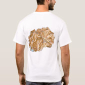 T-shirt avec le drapeau de la Macédoine du Nord (Dos)
