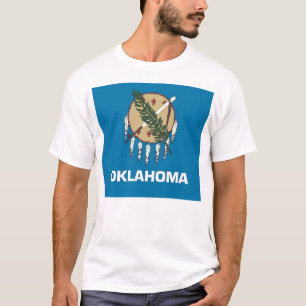 T-shirt avec le drapeau de l'état de l'Oklahoma US