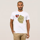 T-shirt avec le drapeau d'Eswatini (Devant entier)