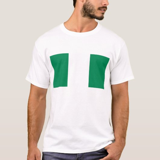 T-shirt avec le drapeau du Nigeria (Devant)