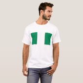 T-shirt avec le drapeau du Nigeria (Devant entier)