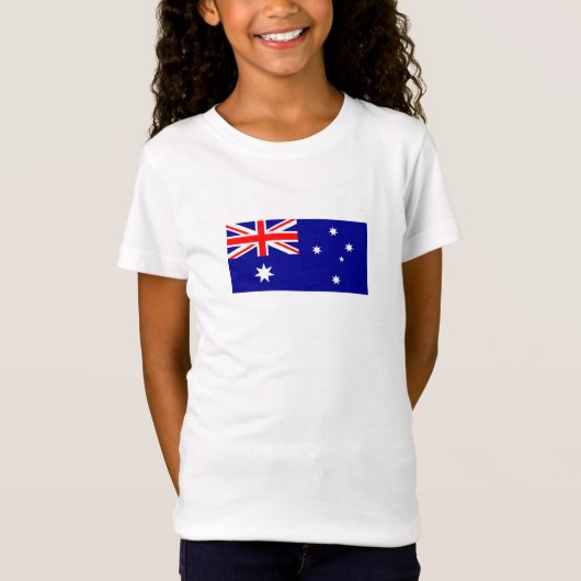 T-Shirt avec le drapeau patriotique australien (Devant)