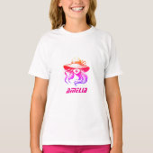 T-Shirt avec le nom Amelia et image de beauté fémi (Devant)