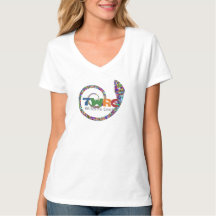 T-shirt avec le serpent abstrait