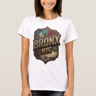 T-shirt avec le slogan Clean Gold BRONX NYC