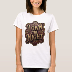 T-shirt avec le slogan Edgy Gold J'APPARTIENS À LA