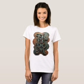 T-shirt avec le slogan Sharp Gold FREEDOM (Devant entier)