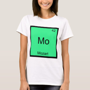 T-shirt avec le symbole de l'élément chimique Mo -