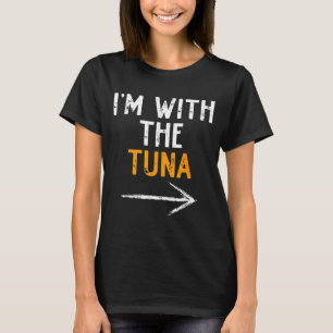 T-shirt avec Le Thon Drôle de Couple Correspondant Hallowe
