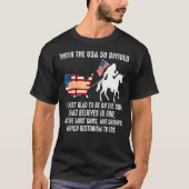 T-shirt Avec les Etats-Unis si divisés, je suis ravi d'êtr (Devant)
