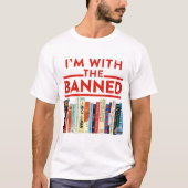 T-shirt avec les livres interdits (Devant)
