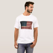 T-shirt Avec Liberté Et Justice Pour Tous Le Drapeau Améri (Devant entier)
