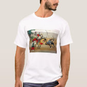T-shirt Avec l'infanterie Samurai attaquant à cheval (Devant)