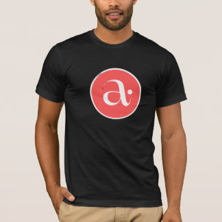 T-Shirt avec logo à monogramme lettre A minimalist