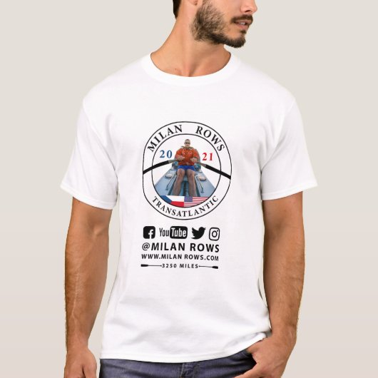 T-shirt avec logo avant et arrière (Devant)