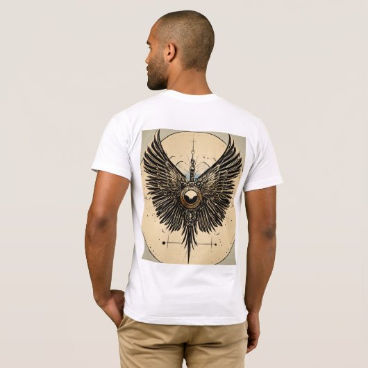 T-shirt avec logo d'aile (Dos entier)