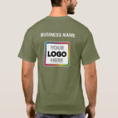 T-Shirt avec Logo de la Société - Impression Recto (Dos)