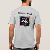 T-Shirt avec Logo de la Société - Impression Recto (Dos)