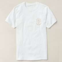T-shirt avec logo or