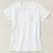 T-shirt avec logo or