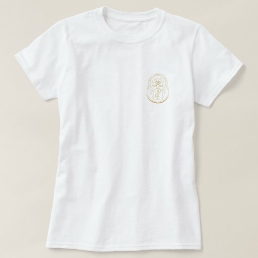 T-shirt avec logo or (Design devant)