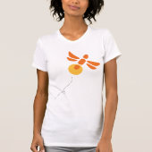 T-shirt avec luciole en orange (Devant)