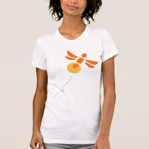 T-shirt avec luciole en orange