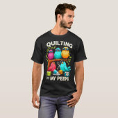 T-shirt Avec Mes Peeps Drôle Quiling (Devant entier)