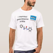 T-shirt avec molécule anilide phénylalanine (Devant)