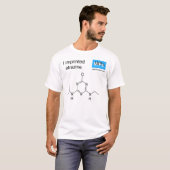 T-shirt avec molécule de modèle d'atrazine (Devant entier)