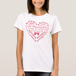T-Shirt avec Mot Artistiques sur la Thérapie Physi