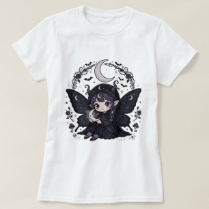 T-shirt avec motif de lune et fée