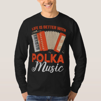 T-shirt Avec musique polka