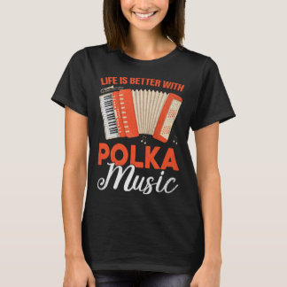 T-shirt Avec musique polka