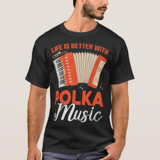 T-shirt Avec musique polka