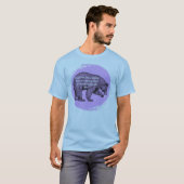 T-Shirt avec œuvre d'art d'ours (Devant entier)