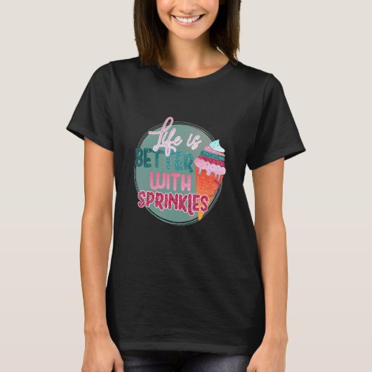 T-shirt Avec paillettes (Devant)