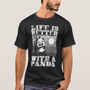 T-shirt Avec Panda Bear Animal Retro 5
