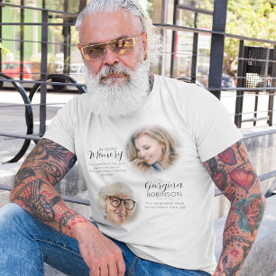 T-Shirt avec photo avant et après du mémorial mode