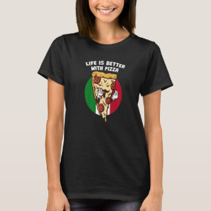 T-shirt Avec Pizza Humour italien Italie
