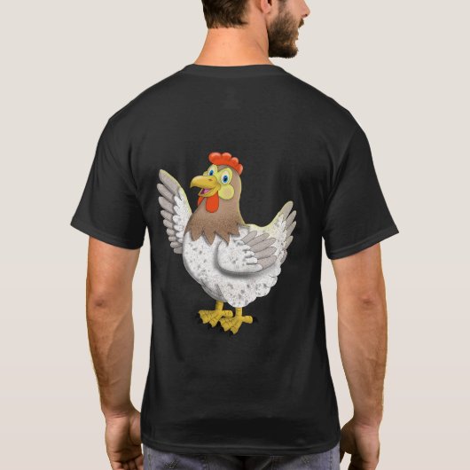 T-shirt avec poule et coq (Dos)