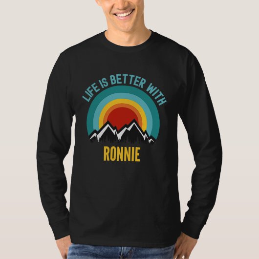 T-shirt Avec Ronnie datant Ronnie (Devant)