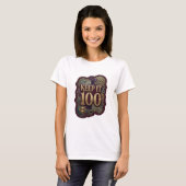 T-shirt avec slogan Fresh Gold KEEP IT 100 (Devant entier)