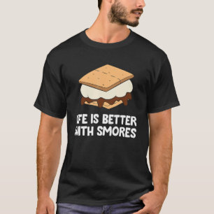 T-shirt Avec Smores Campfire Bonfire Camping Smores