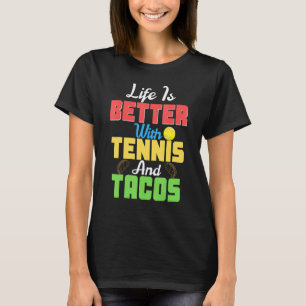 T-shirt Avec Tacos et Tennis Tennis et Tacos Fans